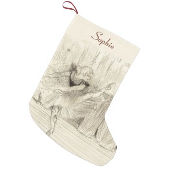 The Ballet Dancer  Toulouse-lautrec Christmas Small Christmas Stocking by DigitalDreambuilder at Zazzle