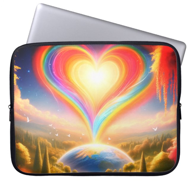 The Balloon of Love All Over Earth Electronics Bag (Front)