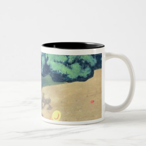 The Balloon or Corner of a Park with a Child Two_Tone Coffee Mug
