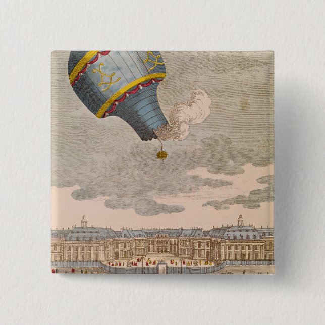 The Ballooning Experiment at the Chateau Pinback Button (Front)