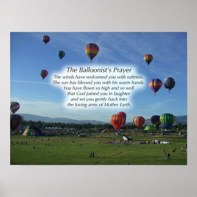 The Balloonist's Prayer Poster (Front)