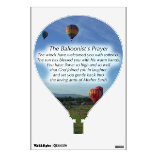 The Balloonist's Prayer Wall Decal