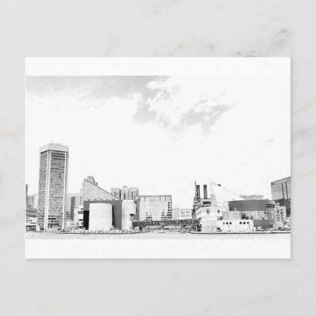 The Baltimore Inner Harbor Postcard (Front)