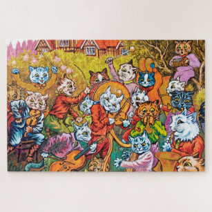 The Band Plays, Louis Wain Jigsaw Puzzle