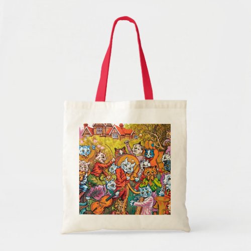 The Band Plays Louis Wain Tote Bag