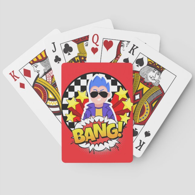 The bang guy  poker cards (Back)