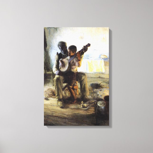 The Banjo Lesson Canvas Print (Front)