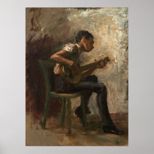 The Banjo Player - Thomas Eakins Fine Art Poster