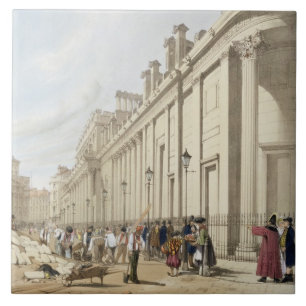 The Bank of England looking towards the Mansion Ho Tile