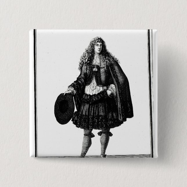 The Banker, 1678 Pinback Button (Front)