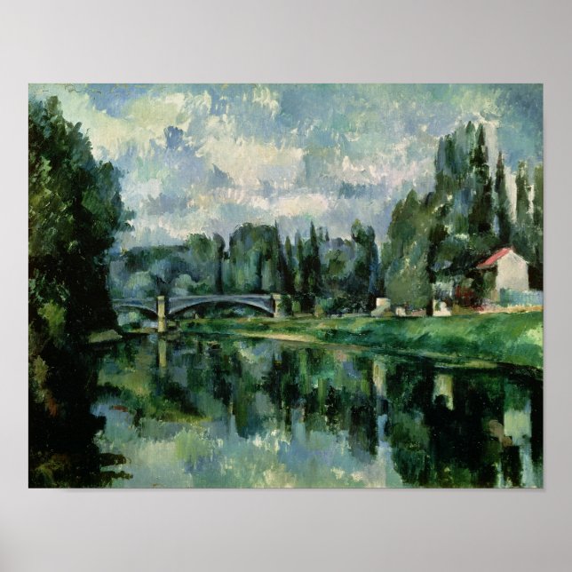 The Banks of the Marne at Creteil, c.1888 Poster (Front)