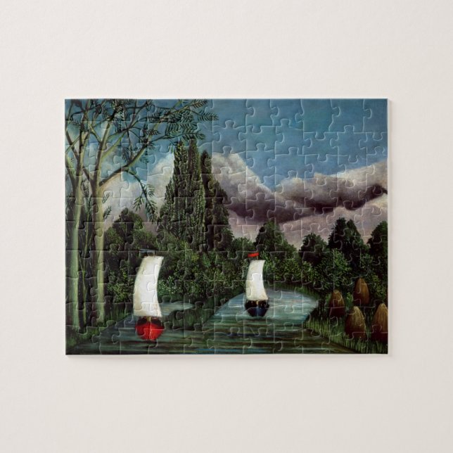 The Banks of the Oise, 1905 (oil on canvas) Jigsaw Puzzle (Horizontal)