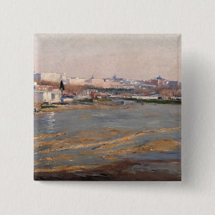 The Banks of the River Manzanares, 1912 (oil on ca Button