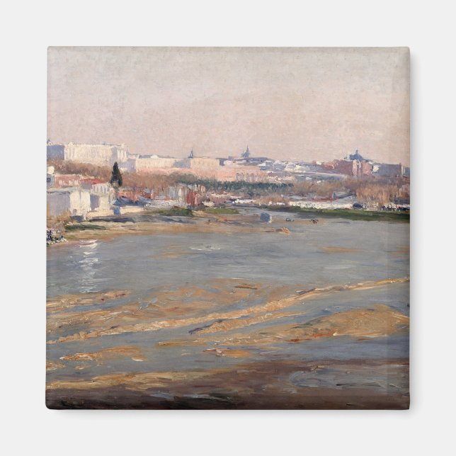 The Banks of the River Manzanares, 1912 (oil on ca Magnet (Front)
