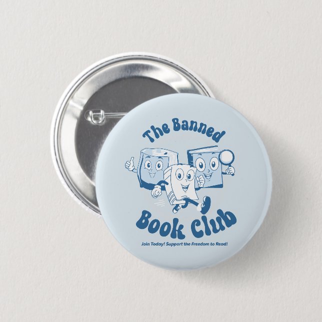 The Banned Book Club  Button (Front & Back)