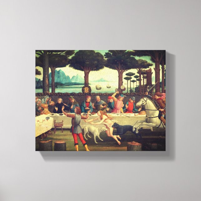The Banquet in the Pine Forest Canvas Print (Front)