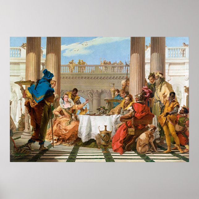 The Banquet of Cleopatra by Giambattista Tiepolo Poster (Front)