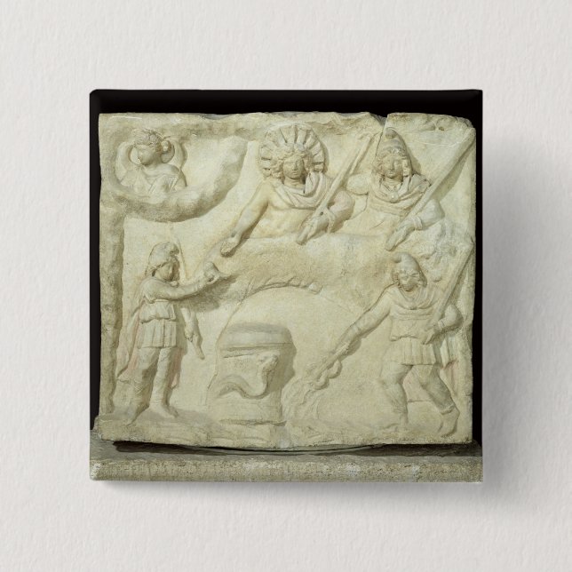 The Banquet of Mithras and the Sun Button (Front)