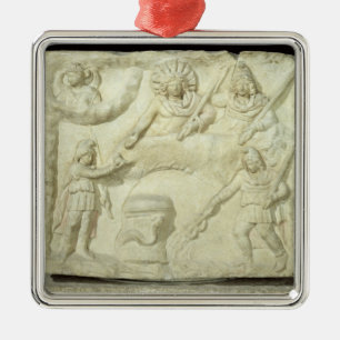 The Banquet of Mithras and the Sun Metal Ornament