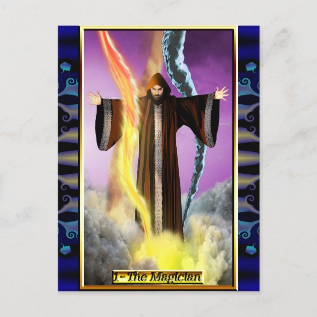 The Banx Tarot Magician Postcard (Front)