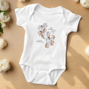 The Baptism Modern 10 Photo Collage Baby Bodysuit
