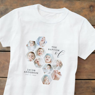 The Baptism  Modern 10 Photo Collage T-Shirt