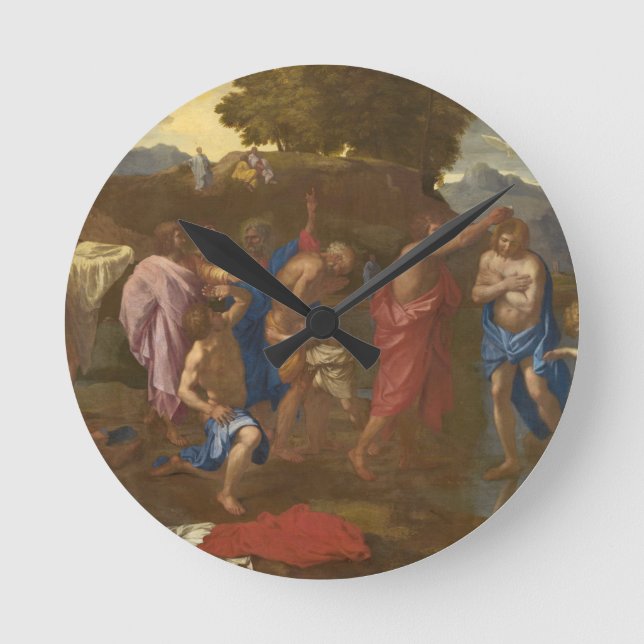 The Baptism of Christ, 1641-42 Round Clock (Front)