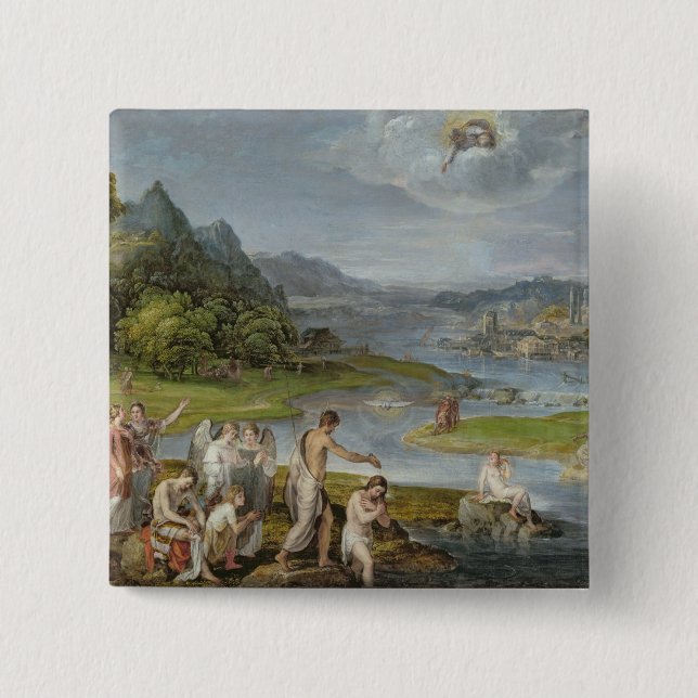 The Baptism of Christ 2 Pinback Button (Front)