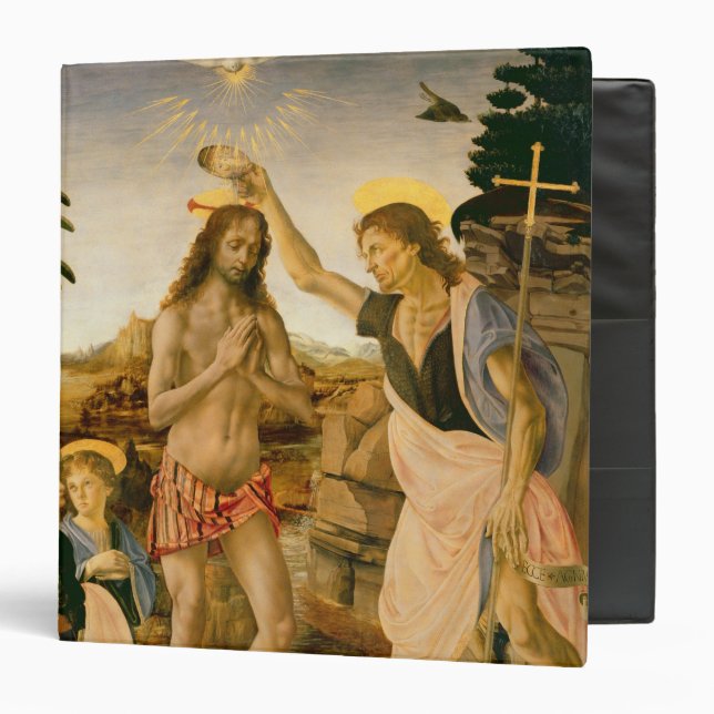 The Baptism of Christ by John the Baptist 3 Ring Binder (Front/Inside)
