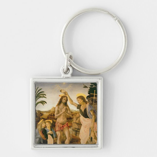 The Baptism of Christ by John the Baptist Keychain (Front)
