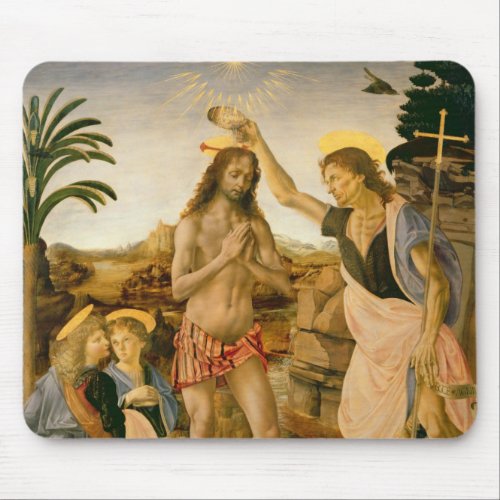 The Baptism of Christ by John the Baptist Mouse Pad