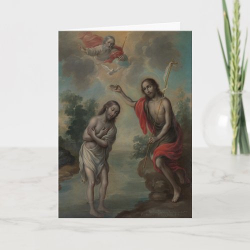The Baptism of Christ by Nicols Enrquez Card