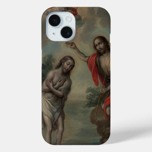 The Baptism of Christ by Nicols Enrquez iPhone 15 Case