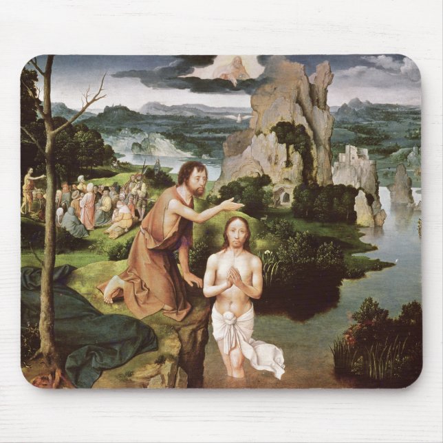 The Baptism of Christ, c.1515 Mouse Pad (Front)