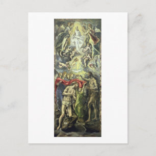 The Baptism of Christ, c.1597 (oil on canvas) Postcard