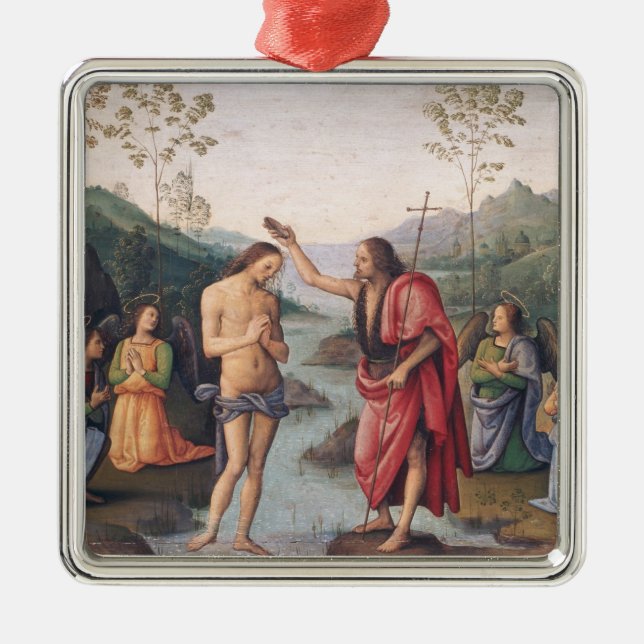 The Baptism of Christ Metal Ornament (Front)