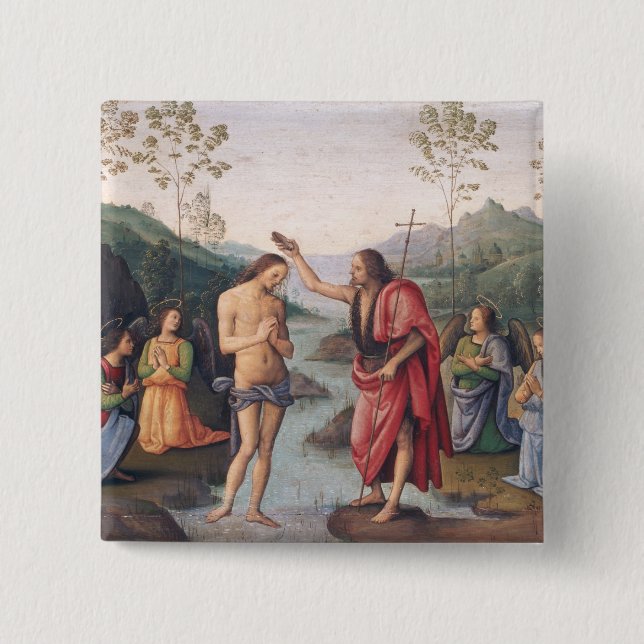 The Baptism of Christ Pinback Button (Front)