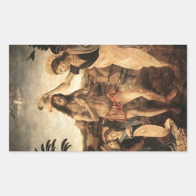 'The Baptism of Christ' Rectangular Sticker (Front)