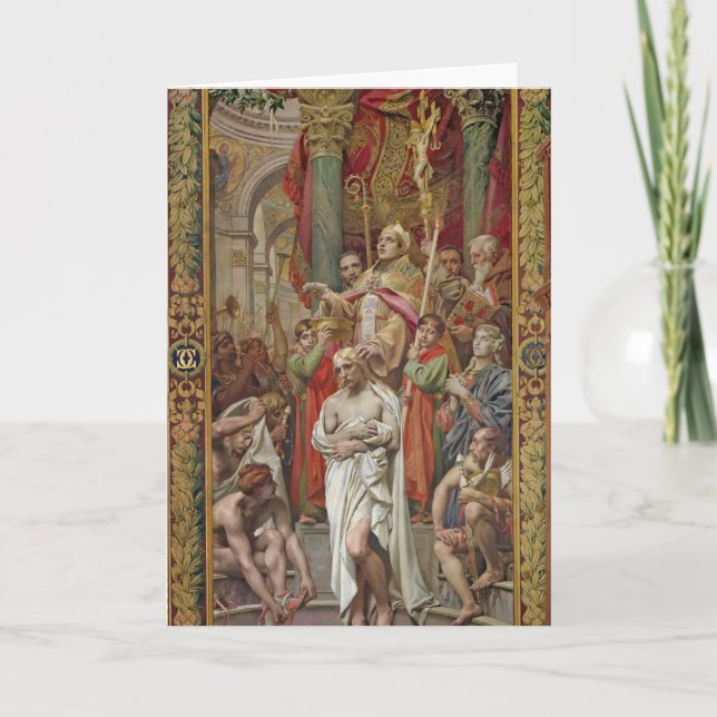 The Baptism of Clovis I Card (Front)