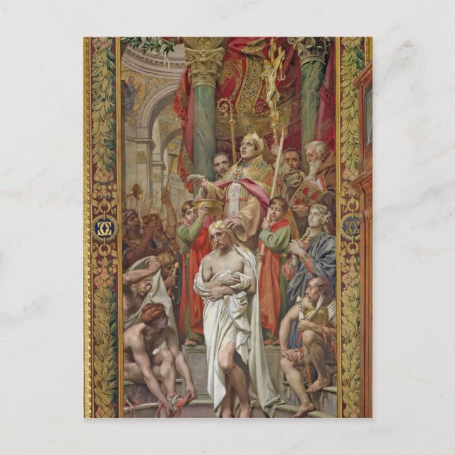 The Baptism of Clovis I Postcard (Front)