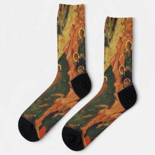 The Baptism of Jesus Christ Byzantine icon Socks