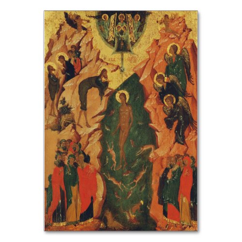 The Baptism of Jesus Christ Byzantine icon