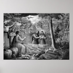 The Baptism of Jesus Christ poster/print Poster
