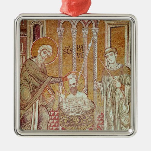 The Baptism of St Paul By Ananias Metal Ornament