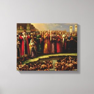 The Baptism of the Murom people Canvas Print