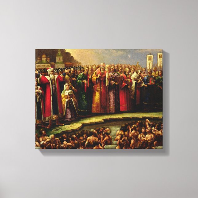 The Baptism of the Murom people Canvas Print (Front)