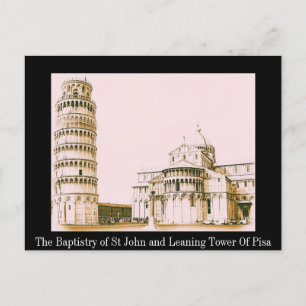 The Baptistery of St John - Leaning Tower Of Pisa Postcard