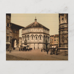 The Baptistry, Florence, Tuscany, Italy Postcard