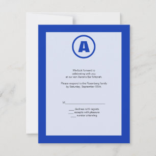 The Bar Mitzvah Hero RSVP Reply Card