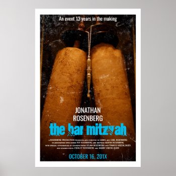 The Bar Mitzvah Movie Poster by Lowschmaltz at Zazzle